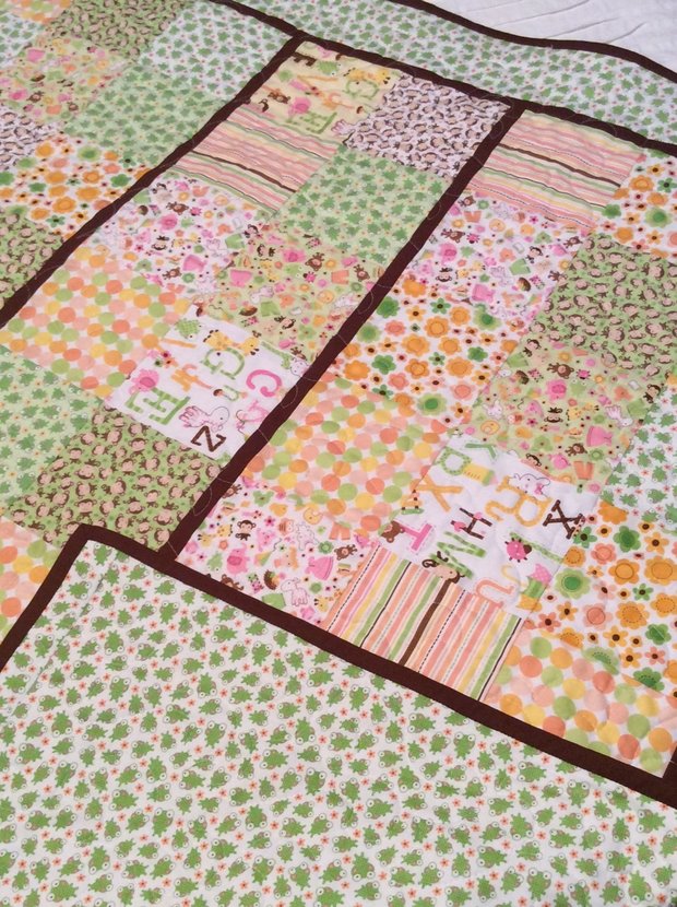 Baby Blanket - Tadpole Green by 
Della Cronkrite