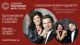 Noteworthy Concerts: Bergmann Piano Duo, Duo Turgeon @ Cowichan Performing Arts Centre Oct 7 2019 - Jun 29th @ Cowichan Performing Arts Centre