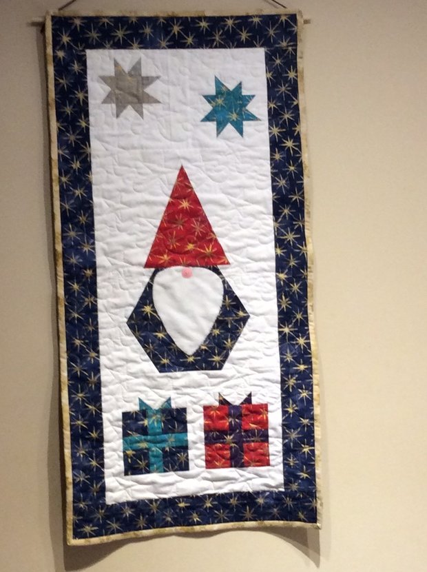 Wallhanging - Gnome Christmas Small by 
Della Cronkrite