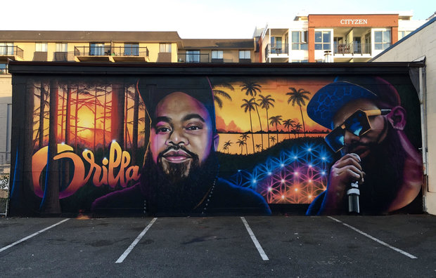 Orrilla Tribute Mural by 
Ian George, 
Def3, 
Logan Ford, 
Orrie Tetoga Falesau
