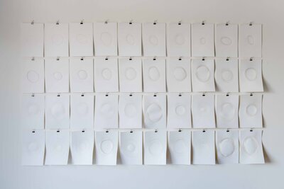 Marked Moments (installation) by 
Oona McClure