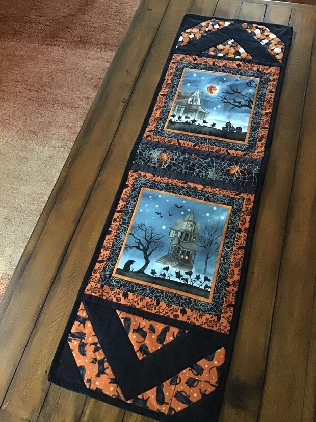 Harvest Moon Table Runner by 
Della Cronkrite
