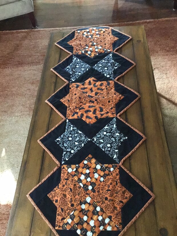 Halloween Table Runner by 
Della Cronkrite