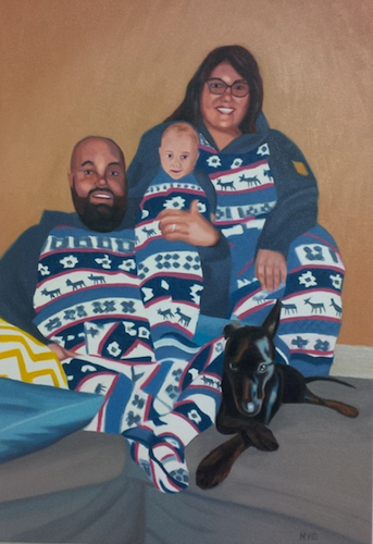 A Christmas Family by 
James Nye