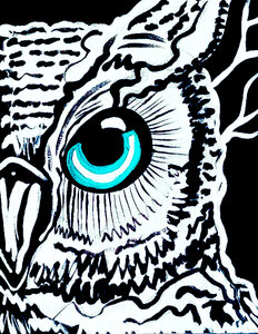 Blue Eyed Owl by 
Leah Craig