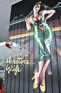 Captain Steve's Cessna 182 hangar "Aviator's Wife" photo: Lotus Johnson by 
Peter Allen