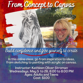 Painting Workshop: From Concept to Canvas @ On Zoom May 26 2021 - Jun 26th @ On Zoom
