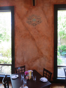 Tuscan faux, fresco scrollwork by 
Peter Allen