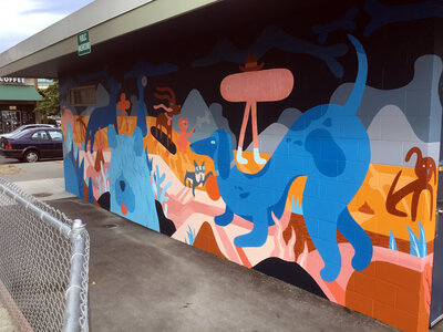 Vic West Mural by 
Luke Ramsey, Jill Stanton