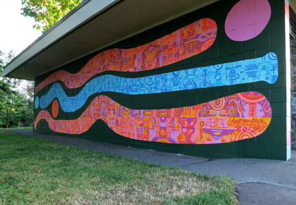 Hollywood Park Mural by 
Luke Ramsey, Andrew Dick