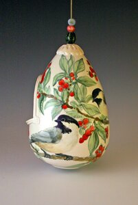 Chickadee feeder by 
Cindy Gibson