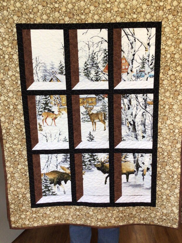 Winter at the Cabin by 
Della Cronkrite