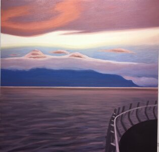 Winter Walk on Ogden Point by 
Margaret Hantiuk