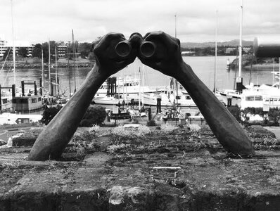 Hands of Time - Holding Binoculars by 
Crystal Przybille