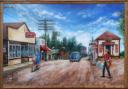 Chemainus Road Circa 1945 by 
Kris Friesen