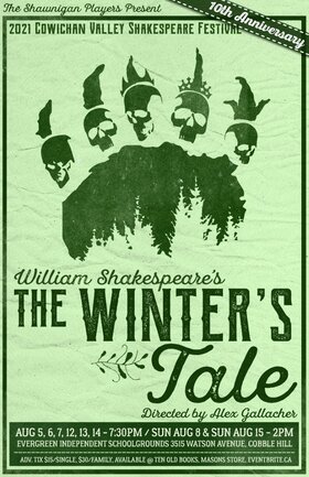 Cowichan Valley Shakespeare Festival 2021 @ Evergreen Independent School Aug 5 2021 - Jun 26th @ Evergreen Independent School