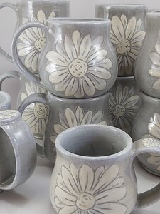 Flower Mugs by 
Esther Drone