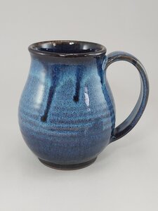 Blue/Black Glaze Mug by 
Esther Drone
