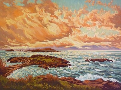 Sunrise on the Salish Sea by 
Jeffrey J Boron