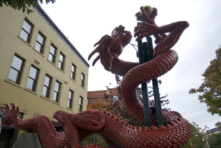 Red Dragon by 
Ping Tsing, Bev Windjack, LARD Landscape Architects Inc.