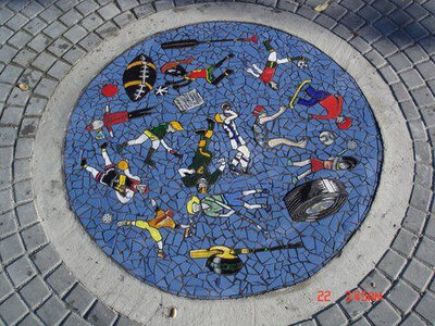 Pembroke Plaza Public Art Mosaic by 
Sandra Millott