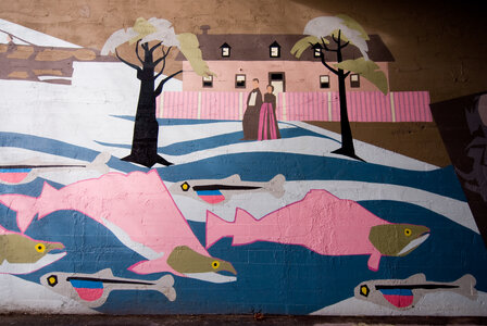 Burnside Heritage Mural by 
Frank Lewis