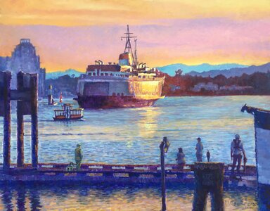 Coho Departing Victoria Harbour by 
German McKenzie