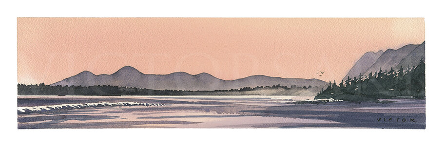 Sunset, Long Beach by 
Victor E. Crapnell