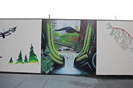 Rock Bay Mural Project by 
Butch Dick (designer), Darlene Gait  (designer)