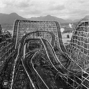 Wooden Roller Coaster, Vancouver, 1986 by 
Raymond Parker (Photographer)