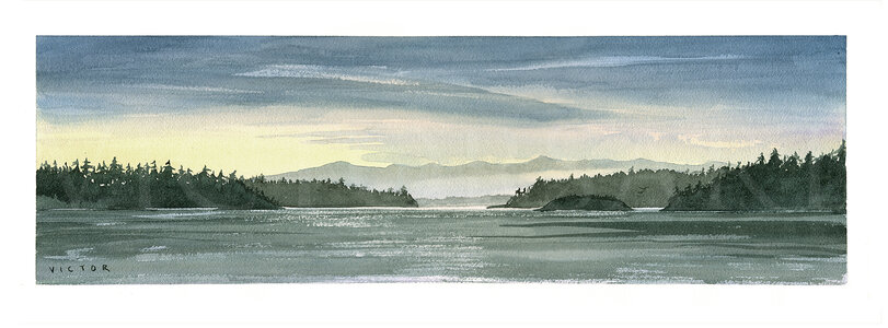 Approaching Swartz Bay by 
Victor E. Crapnell
