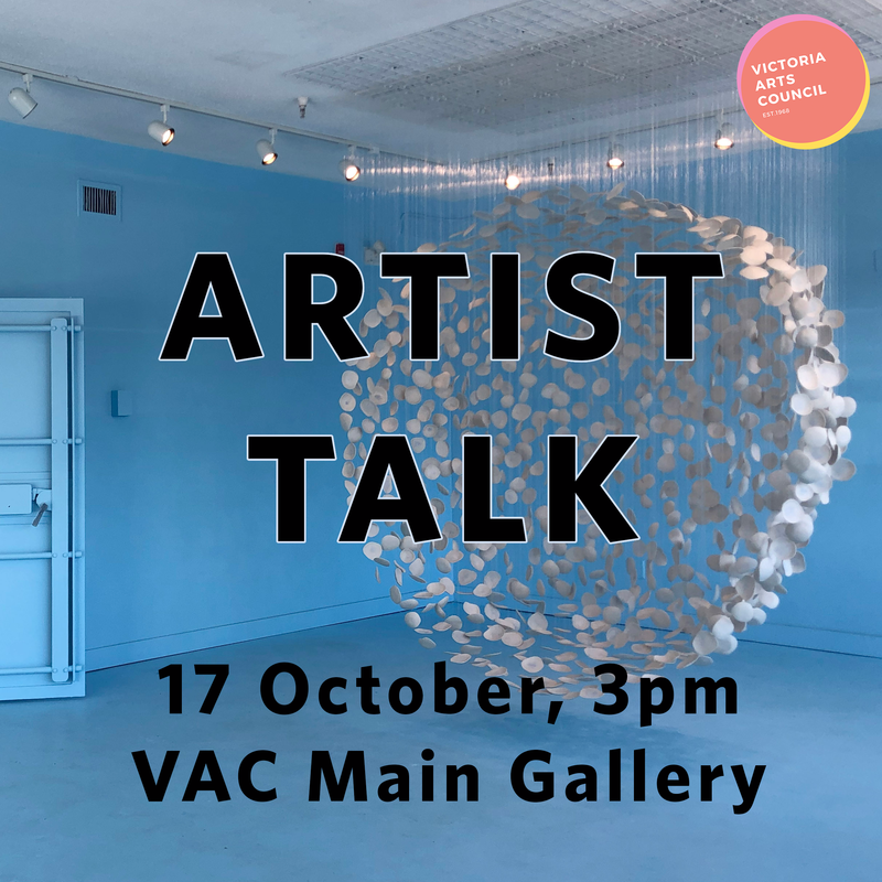 ARTIST TALK: A Moment in Time: Samantha Dickie @ Victoria Arts Council Oct 17 2021 - May 11th @ Victoria Arts Council