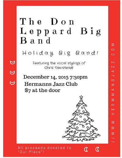 Don Leppard Big Band @ Hermann's Jazz Club Dec 14 2015 - May 1st @ Hermann's Jazz Club