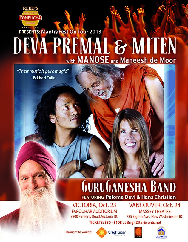 Deva Premal and Miten, GuruGanesha Band @ The Farquhar at UVic - Oct 23, 2013