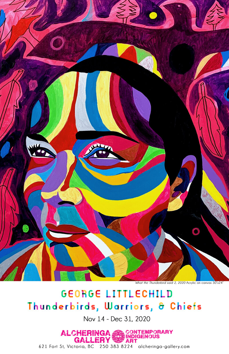 Thunderbirds, Warriors, & Chiefs: George Littlechild (solo show) @ Mark Loria Gallery - Nov 14, 2020