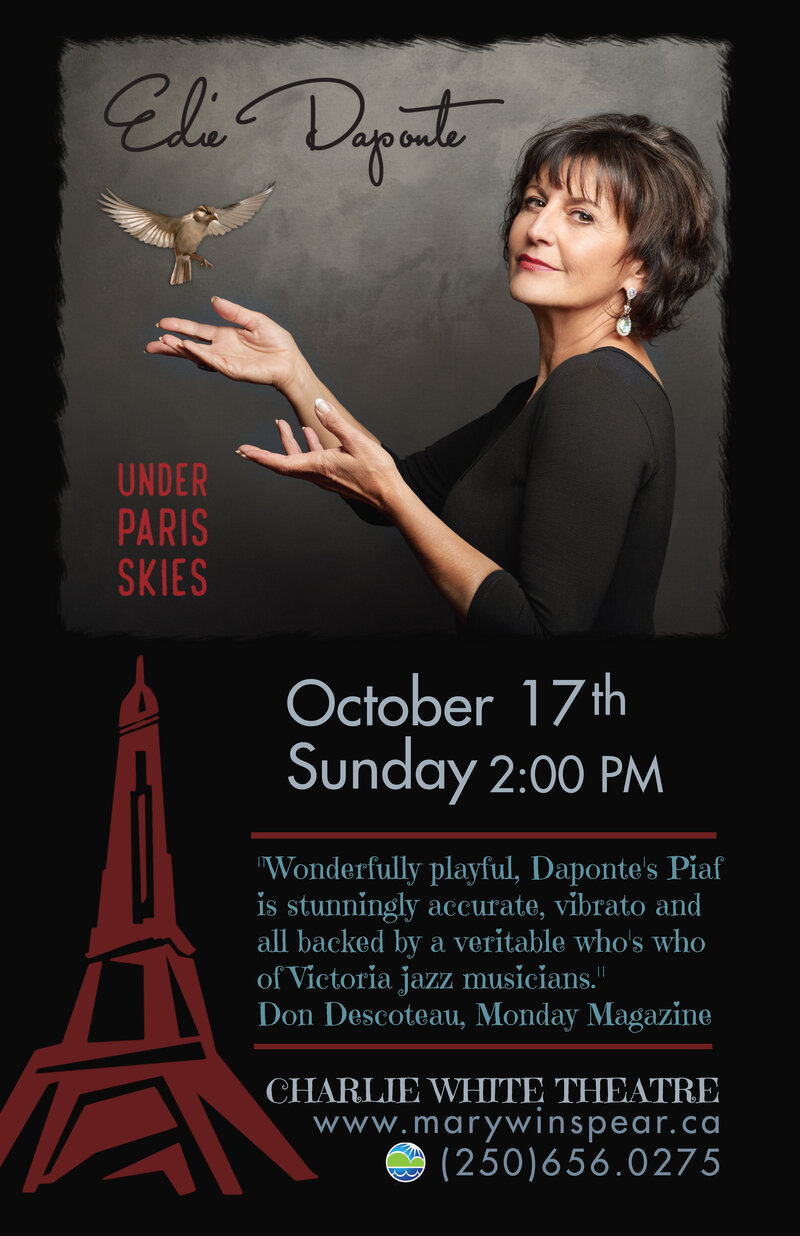Under Paris Skies - SOLD OUT: Edie DaPonte, Joey Smith, Jeff Poynter, Jonathan Eng @ Mary Winspear Centre Oct 17 2021 - May 16th @ Mary Winspear Centre