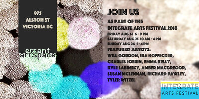 Will Gordon , Ira Hoffecker, Charles Joerin, Emma Kelly, Kyle Labinsky, Amber MacGregor, Susan McLennan, Richard Pawley, Tyler Witzel @ Errant ArtSpace - Aug 24, 2018