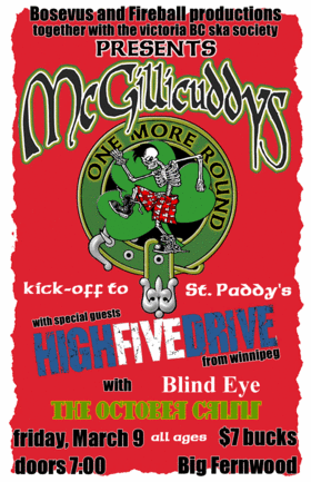 The McGillicuddys, High Five Drive, Blind Eye, The October Crisis @ Fernwood (NRG) Community Centre Mar 9 2007 - May 2nd @ Fernwood (NRG) Community Centre