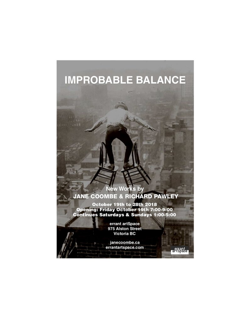 IMPROBABLE BALANCE: Jane Coombe, Richard Pawley @ Errant ArtSpace - Oct 19, 2018
