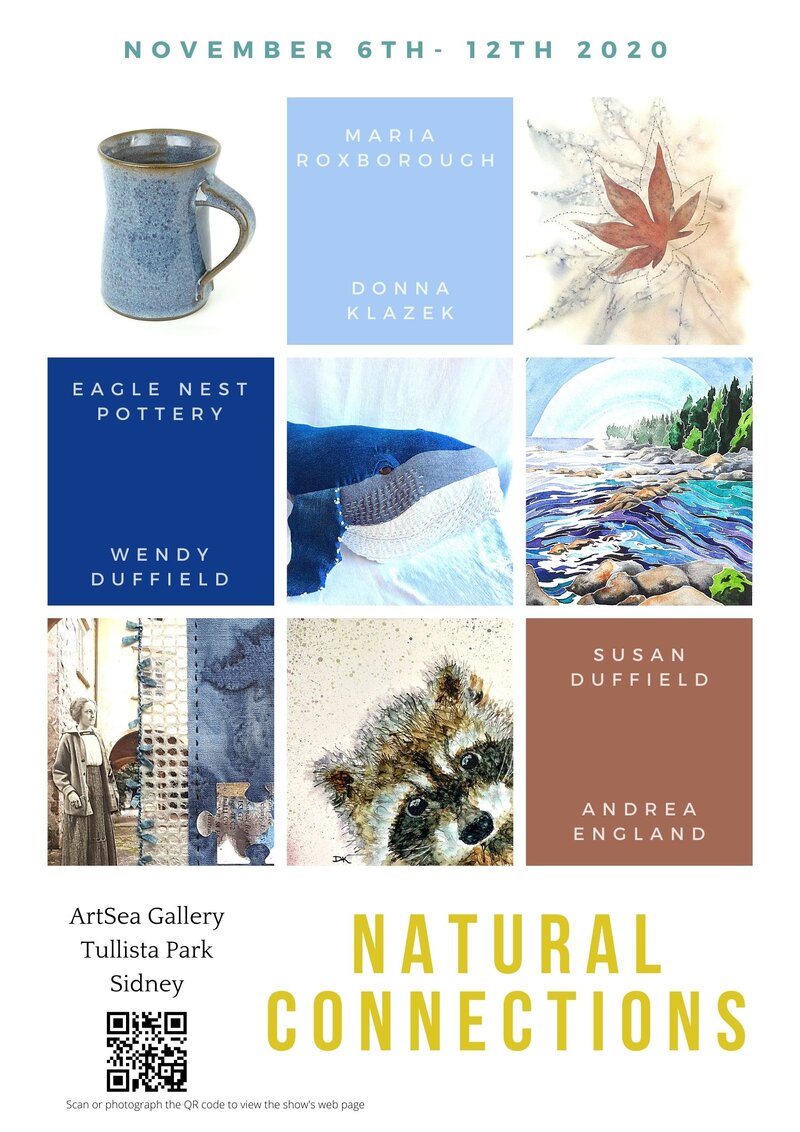 Natural Connections: Wendy Duffield, Andrea England, Maria Roxborough, Susan Duffield, Donna Klazek, EagleNest Pottery @ ArtSea Gallery Nov 6 2020 - May 1st @ ArtSea Gallery