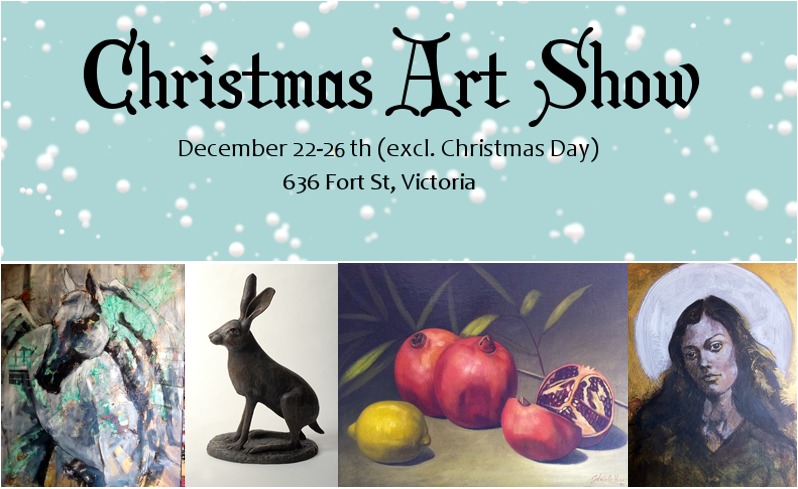 Christmas Art Show: David Hunwick, Gabriele Vicari, Soleil Mannion @ Victoria Arts Council - Dec 24, 2017