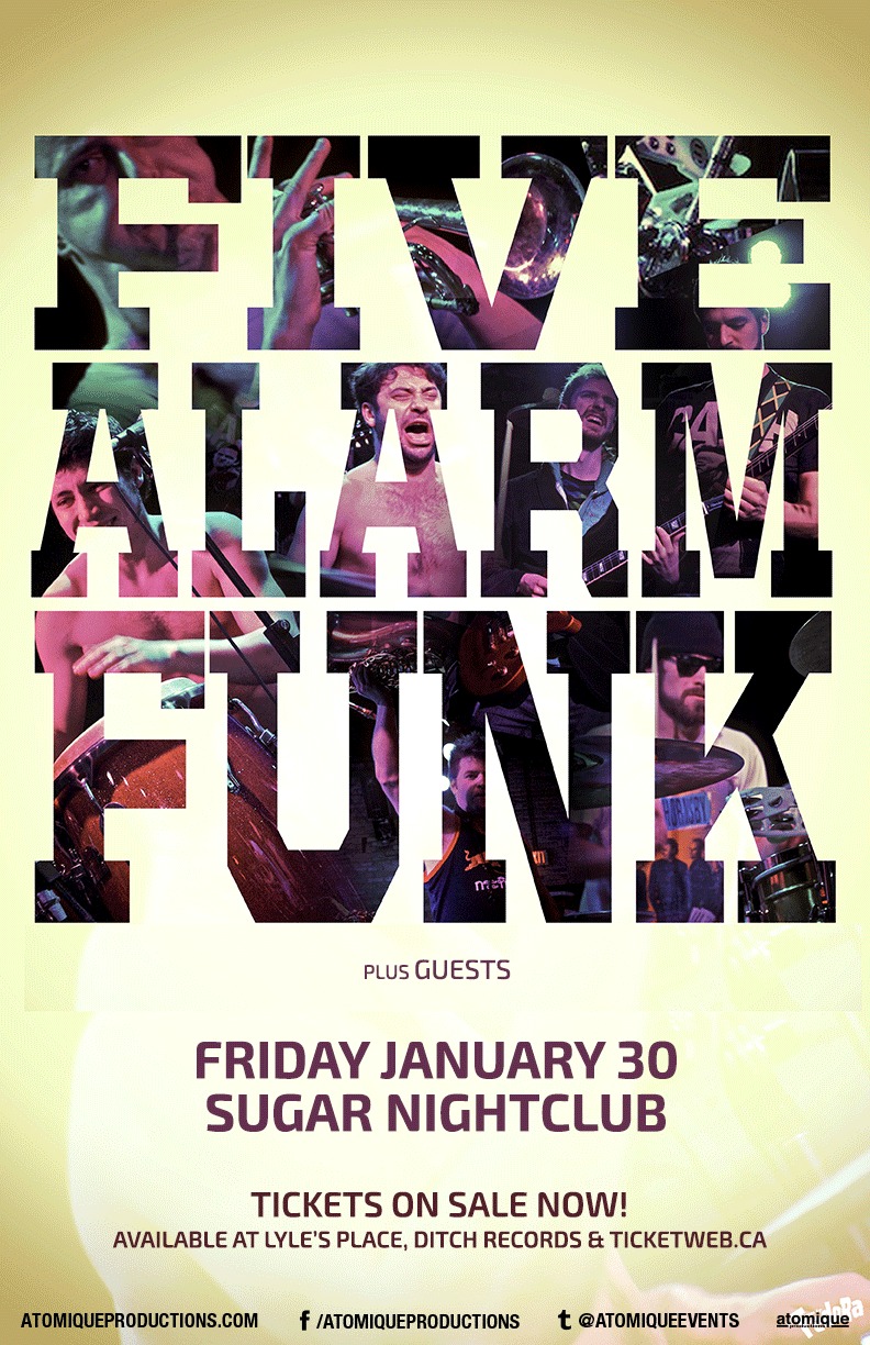 Five Alarm Funk, The New Groovement @ Capital Ballroom Jan 30 2015 - May 6th @ Capital Ballroom