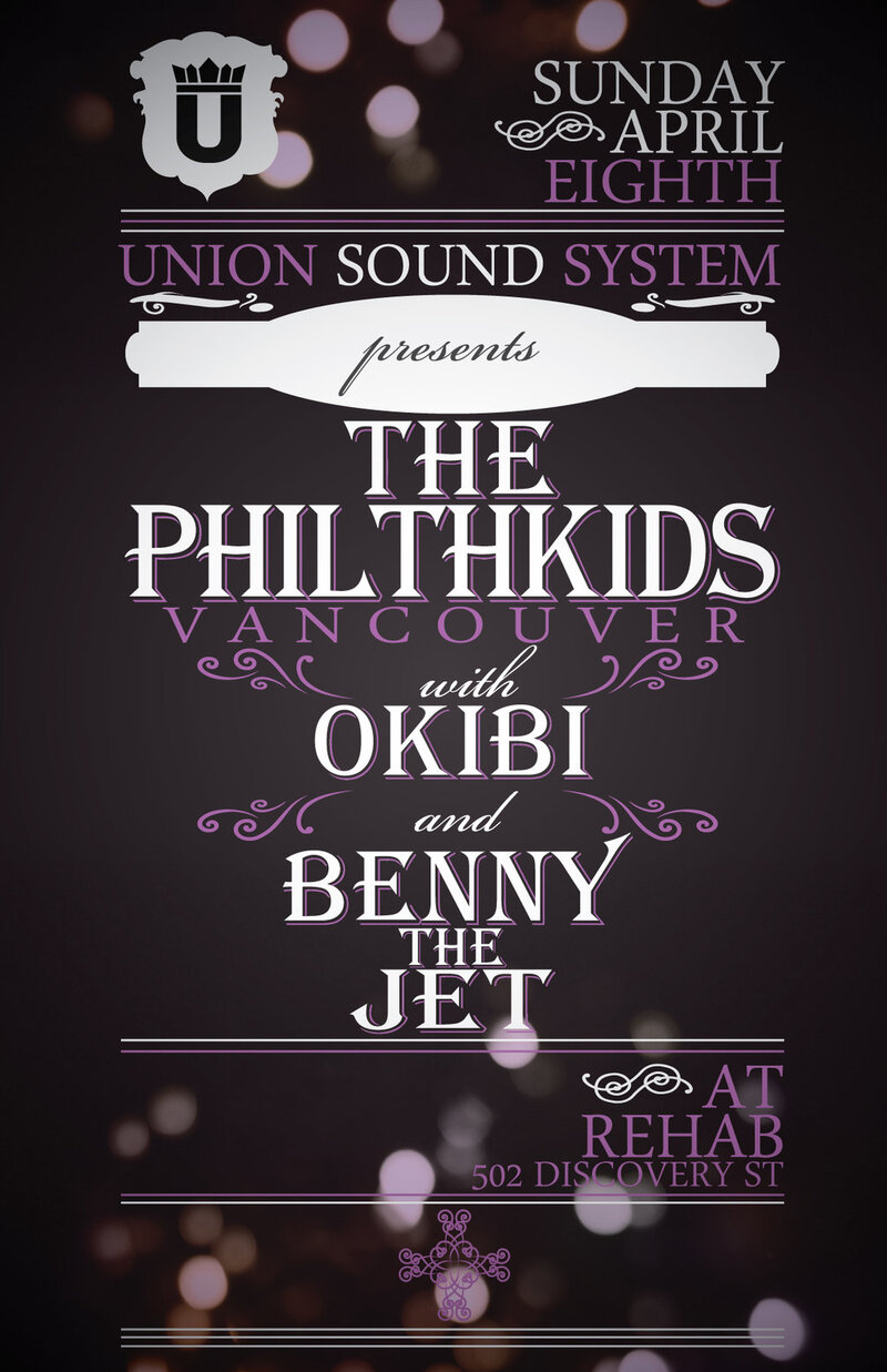 The Philthkids, Okibi, Benny the Jett @ REHAB NIGHTCLUB - Apr 08, 2012