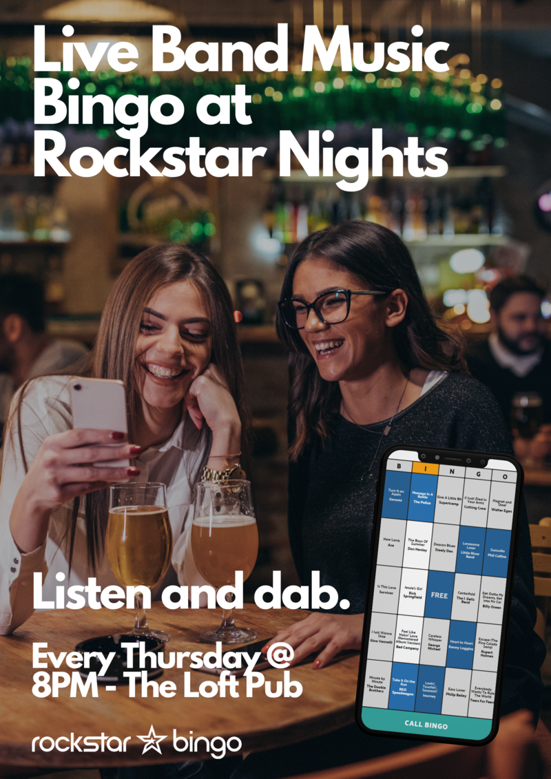 Rockstar Nights - Live Band Music Bingo with SuperSauce - May 8th @ The Clubhouse