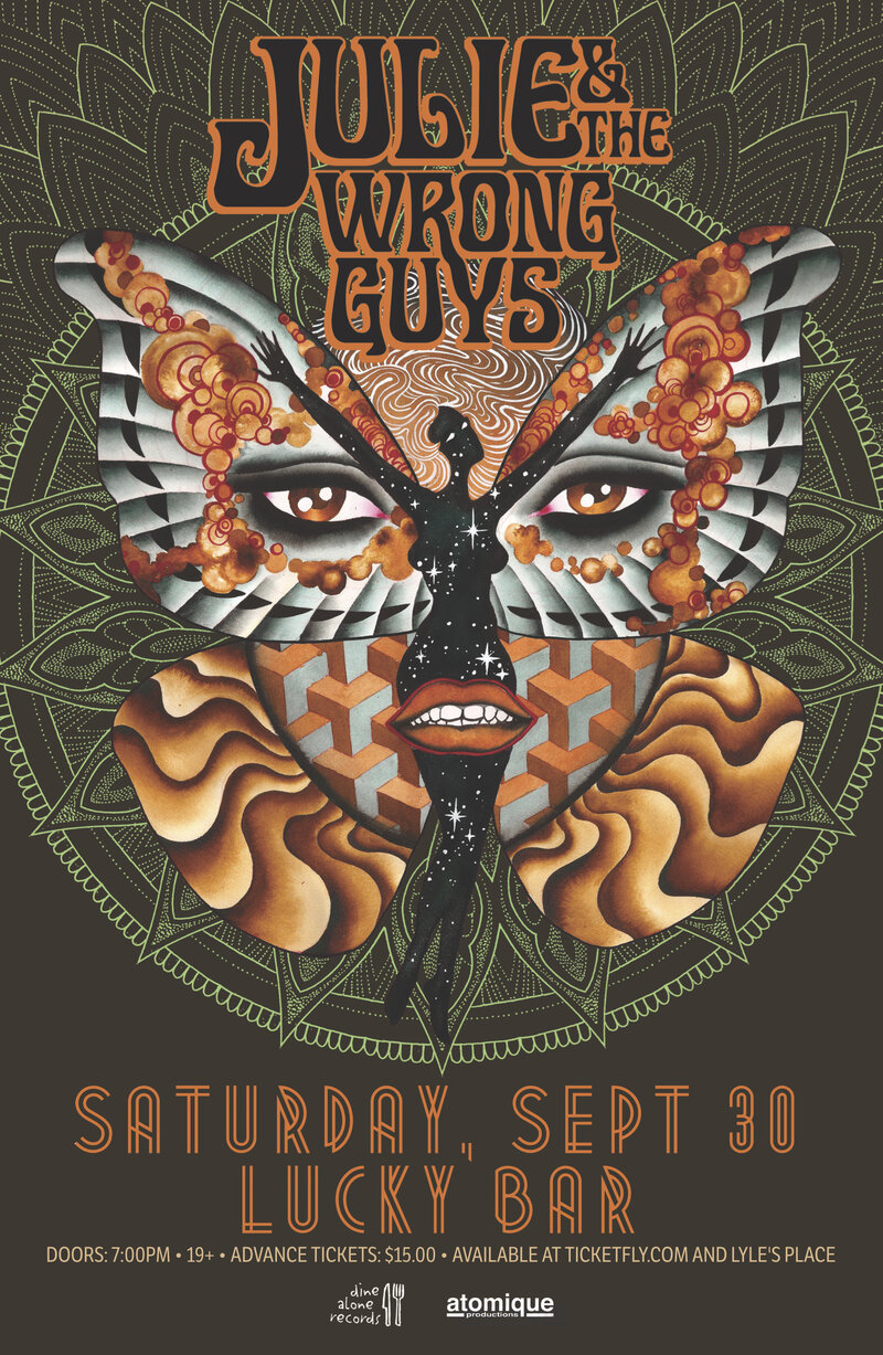 Julie & The Wrong Guys, No Liars @ Lucky Bar Sep 30 2017 - May 6th @ Lucky Bar