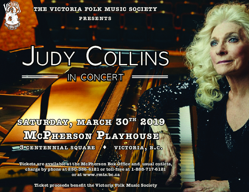 Judy Collins in Concert: Judy Collins @ McPherson Playhouse - Mar 30, 2019