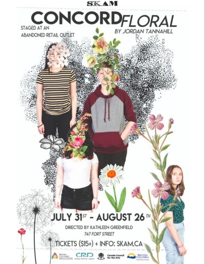 Concord Floral by Jordan Tannahill: A Theatre SKAM Production Staged in an Abandoned Retail Outlet @ 747 Fort Street @ abandoned retail store - Jul 31, 2018