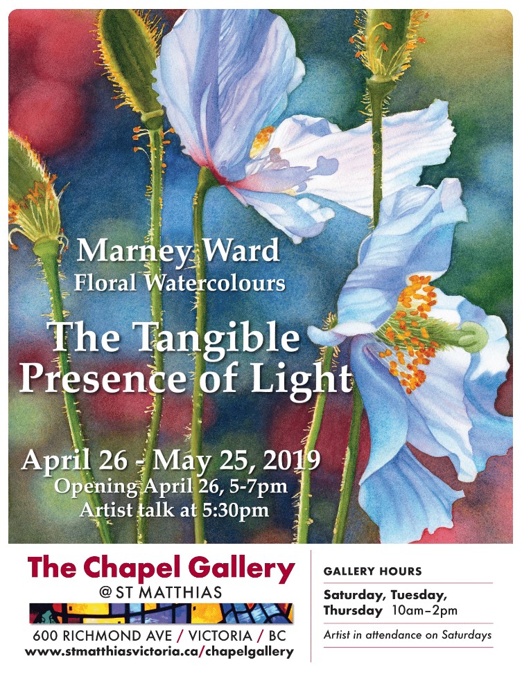 Marney Ward presents: The Tangible Presence of Light @ The Chapel Gallery Apr 26 2019 - May 5th @ The Chapel Gallery