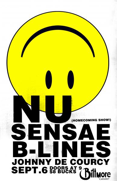 Nu Sensae, B-Lines, Johnny De Courcy @ The Biltmore Cabaret Sep 6 2012 - May 6th @ The Biltmore Cabaret