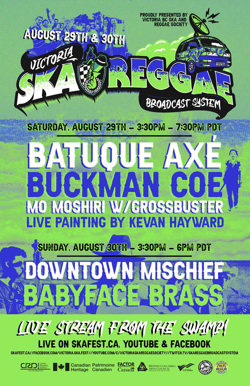 LIVE STREAM FROM THE SWAMP!: Batuque Axe! , Buckman Coe, Mo Moshiri, Grossbuster @ Live Stream from The Swamp Day 1! Aug 29 2020 - May 2nd @ Live Stream from The Swamp Day 1!